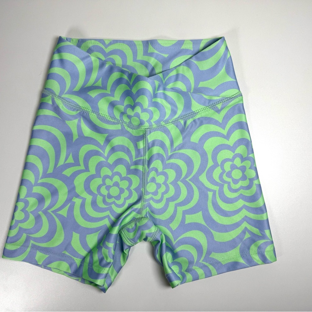 GAP Kids Green and Blue Patterned Shorts